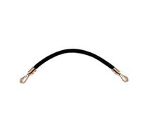 FULUJIDI Taschenriemen Mode Kurze Tasche Gurt Tasche Griff Geflochtene Riemen Tasche Gürtel Hand Gurt Ersatz Abnehmbare 60Cm Black Goldschnalle