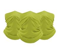 FUN FAN LINE 3er-Set Multifunktionale Schlauchtücher Unisex - Limette