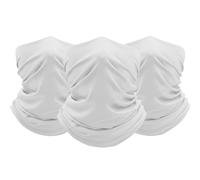 FUN FAN LINE 3er-Set Multifunktionale Schlauchtücher Unisex - Weiß