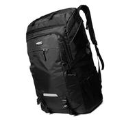 Funien 80L Bergsteiger-, Wasserdicht, Outdoor-Lauftasche, Fahrradtasche, Große Kapazität, Reittasche, Atmungsaktiv, Joggen, Reisen, Tagesrucksack, Tasche für Reiten, Laufen, Wandern, Camping (Schwarz)