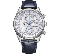Citizen Uhren AT8260-18A Eco-Drive Solar Funk-Armbanduhr für Herren mit Lederband