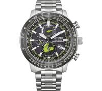 Citizen Promaster World Time Herren-Armbanduhr mit schwarzem Zifferblatt, BY3006-53E