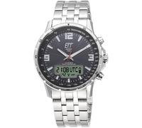 ETT Eco Tech Time EGS-11551-21M Funk-Solar Herrenuhr Professional Stahl/Schwarz