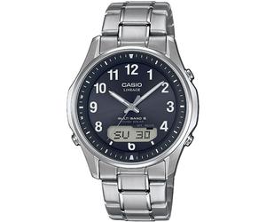 Funkchronograph CASIO FUNK "LCW-M100TSE-1A2ER", silber (titansilberfarben), Armbanduhren, Herren, Funkchronograph, Solaruhr, Armbanduhr, Herrenuhr, Funkuhr, Titanarmband, Weltzeit (45715003-0)