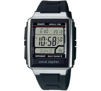 Funkchronograph CASIO FUNK, schwarz, Armbanduhren, Herren, Quarzuhr, Armbanduhr Herren, Digitaluhr,Funkuhr, Resinarmband,Weltzeit (483735-0) schwarz