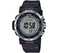 Funkchronograph CASIO PRO TREK, schwarz (schwarz, grau, grau), Armbanduhren, Herren, schwarz, Quarzuhr, Armbanduhr, Herrenuhr, Funk, Solar, Stoppfunktion, Weltzeit (43687234-0) schwarz, grau, grau