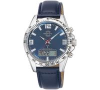 Funkchronograph MASTER TIME "Sporty", blau (dunkelblau, blau), Armbanduhren, Herren, Armbanduhr, Quarzuhr, Herrenuhr, automatischer Kalender (82607421-0) dunkelblau, blau