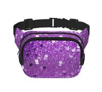 Funkelnde Gürteltasche für Damen, wasserdicht, verstellbar, modisch, lässig, Umhängetasche, Bauchtasche für Laufen, Workout, Wandern, Reisen, Schwarz, Einheitsgröße, Schwarz , Einheitsgröße