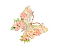 Funkelnde Schmetterlings Verschlussnadel mit Kristallen für formelle und lässige Kleidungsaccessoires, bunte Strass Brosche, Hochzeit