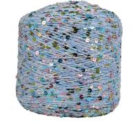Funkelndes Häkelgarn Paillettengarn 50G/140M Baumwollgarn 6 Mm + 3 Mm Glitzerndes Garn Pailletten-Theread Diy-Theread-Zubehör 2Pc A-17