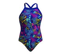 Funkita Badeanzug Damen Oyster Saucy X-förmige verstellbare Träger, Größe:34