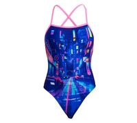 Funkita Cyber City Badeanzug für Damen chlorresistent und schnelltrocknend, Größe:34