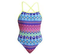 Funkita Kris Kringle Badeanzug Damen Sport chlorbeständig sportlich schnelltrocknend, Größe:36