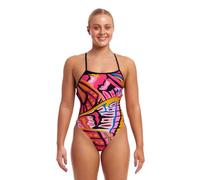 Funkita Lover Flies Badeanzug für Damen Blickdicht und hoher Beinausschnitt, Größe:42