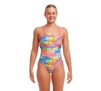 Funkita Poka Palm Badeanzug für Damen chlorresistent schnelltrocknend und UV Schutz 50+, Größe:42