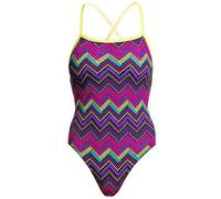 Funkita Strapped in One Piece Swimsuit Women Knitty Gritty Größe DE 36 | US 32 2018 Schwimmanzug