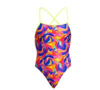 Funkita Summer Swirl Badeanzug für Damen chlorresistent schnelltrocknend, Größe:42