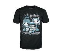 Funko Boxed Tee: Harry Potter Holiday - Ron, Hermione, Harry - Medium - Hermine - T-Shirt - Kleidung - Geschenkidee - Kurzärmeliges Top Für Erwachsene Männer und Frauen - Movies Fans
