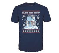 Funko T-Shirt Star Wars Holiday R2-D2 Schneemann Kurzärmelig XL