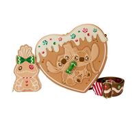 Funko Disney - Lilo & Stitch - Loungefly Disney Umhängetasche Lilo & Stitch Angel and Stitch Gingerbread Heart