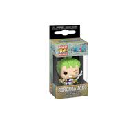 Funko Pop! Keychain: One Piece - Roronoa Zoro - Lorenor Zorro - Neuartiger Schlüsselanhänger - Vinyl-Minifigur Zum Sammeln - Strumpffüller - Geschenkidee - Offizielle Handelswaren - Anime Fans
