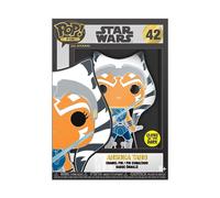 Funko Large Enamel Pin STAR WARS: CLONE WARS - Ahsoka Tano - AHSOKA Emaille-Nadeln - Niedliche Brosche Zum Sammeln - Für Rucksäcke & Taschen - Geschenkidee - Offizielle Handelswaren