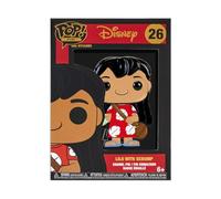 Funko Large Pop! Enamel Pin Disney: Lilo and Stitch - Lilo with Scrump Enamel Pin - Disney: Lilo & Stitch - Emaille-Nadeln - Niedliche Brosche Zum Sammeln - Für Rucksäcke & Taschen
