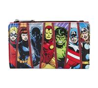 Loungefly - Marvel: Avengers 60th Anniversary Wallet - Amazon Exclusive - Niedliches Portemonnaie zum Sammeln - Geschenkidee - für Jungen, Mädchen, Männer und Frauen
