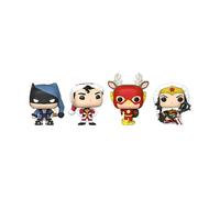 Funko Pocket Pop! DC Holiday - Superman - Tree Holiday Box 4 Pieces - DC Comics - Keychain - Neuartiger Schlüsselanhänger - Vinyl-Minifigur Zum Sammeln - Strumpffüller - Geschenkidee
