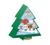 Funko Pocket Pop! Rudolph - Tree Holiday Box 4 Pieces - Rudolph The Red-Nosed Reindeer - Keychain - Neuartiger Schlüsselanhänger - Vinyl-Minifigur Zum Sammeln - Strumpffüller - Geschenkidee