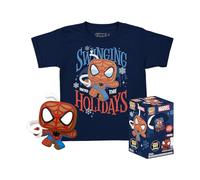 Funko Pocket Pop! & Tee: Marvel - Spider-Man - Spidey - Lebkuchen - Für Kinder - Large - (L) - T-Shirt - Kleidung mit Vinyl-Minifigur Zum Sammeln - Geschenkidee Für Erwachsene Männer und Frauen