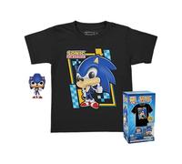 Funko Pocket POP! & Tee: Sonic - Für Kinder - Beflockt L - Sonic The Hedgehog - T-Shirt - Kleidung Mit Vinyl-Minifigur Zum Sammeln - Geschenkidee - Spielzeug Und Kurzärmeliges Top Für Erwachsene