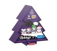 Funko Pocket POP! Disney The Nightmare Before Christmas - Jack Skellington - Tree Holiday Box 4 Pieces - Schlüsselanhänger - Vinyl-Minifigur Zum Sammeln Neuartiger Schlüsselanhänger - Strumpffüller