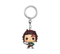 Funko Pop! Keychain: Demon Slayer - Tanjiro Kamado - Blutig - Neuartiger Schlüsselanhänger - Vinyl-Minifigur Zum Sammeln - Strumpffüller - Geschenkidee - Offizielle Handelswaren - Anime Fans