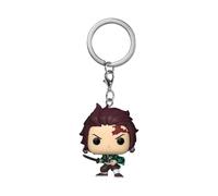 Funko Pop! Keychain: Demon Slayer - Tanjiro - Neuartiger Schlüsselanhänger - Vinyl-Minifigur Zum Sammeln - Strumpffüller - Geschenkidee - Offizielle Handelswaren - Anime Fans - Minifigur