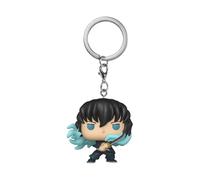 Funko Pop! Keychain: DS - Muichiro - (Attack) - Demon Slayer- Neuartiger Schlüsselanhänger - Vinyl-Minifigur Zum Sammeln - Strumpffüller - Geschenkidee - Offizielle Handelswaren - Anime Fans