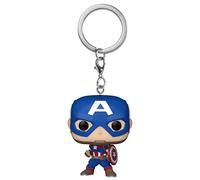 Funko Pop! Schlüsselanhänger – Captain America (Marvel Comics) – Vinyl-Minifigur