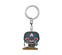 Funko Pop! Schlüsselanhänger Marvel Zombies S4 – Zombie Captain America – Vinyl-Minifigur