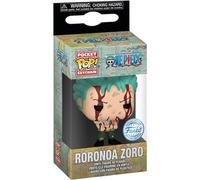 Funko POP! Keychain: OP - Roronoa Zoro Nothing Happened - One Piece - Collectable Vinyl Mini Figure Novelty Keyring - Stocking Filler - Gift Idea - Anime Fans - Minifigure