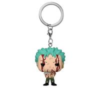 Funko POP! Keychain: OP - Roronoa Zoro Nothing Happened - One Piece - Collectable Vinyl Mini Figure Novelty Keyring - Stocking Filler - Gift Idea - Anime Fans - Minifigure