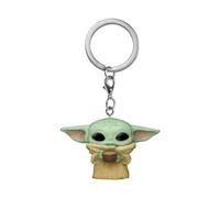 Funko Pop! Keychain: Star Wars: The Mandalorian - Raspberry - Grogu (The Child, Baby Yoda) mit Cup - Neuartiger Schlüsselanhänger - Vinyl-Minifigur Zum Sammeln - Strumpffüller - Geschenkidee