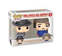 Funko Pop! Movies: Planes, Trains - Neal and Del/Del 2pk - Planes, Trains and Automobiles - Keychain - Neuartiger Schlüsselanhänger - Vinyl-Minifigur Zum Sammeln - Strumpffüller - Geschenkidee