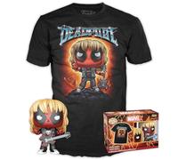 Funko Pop! & Tee: Deadpool - Heavy Metal - S - T-Shirt - Kleidung mit Vinyl-Sammelfigur - Geschenkidee - Spielzeug und Kurzärmeliges Top Für Erwachsene Männer und Frauen - Offizielle Handelswaren