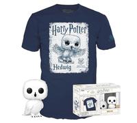Funko Pop! & Tee: Harry Potter - Hedwig - Medium - T-Shirt - Kleidung mit Vinyl-Sammelfigur - Geschenkidee - Spielzeug und Kurzärmeliges Top Für Erwachsene Männer und Frauen - Movies Fans