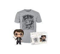 Funko POP! & Tee: HP - Harry Potter - Beflockt - T-Shirt - Kleidung Mit Vinyl-Sammelfigur - Geschenkidee - Spielzeug Und Kurzärmeliges Top Für Erwachsene Männer Und Frauen - Offizielle Handelswaren