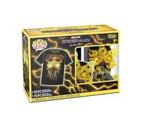 Funko Pop! & Tee: Spider-Man: NWH - Electro - Leuchtet Im Dunkeln - Large - (L) - Marvel - T-Shirt - Kleidung mit Vinyl-Sammelfigur - Geschenkidee - Spielzeug und Kurzärmeliges Top Männer