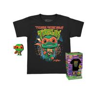 Funko Pocket Pop! & Tee: Teenage Mutant Ninja Turtles (TMNT) - Large - (L) - T-Shirt - Kleidung mit Vinyl-Minifigur Zum Sammeln - Geschenkidee - Spielzeug und Kurzärmeliges Top Für Erwachsene