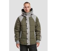 funktionale Brandit Herren Jacke mit Baumwolle Oliv-Grün/Grau XXL
