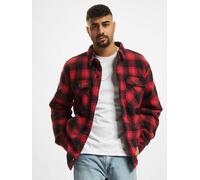 funktionale Brandit Herren Jacke mit Baumwolle Rot/Schwarz S