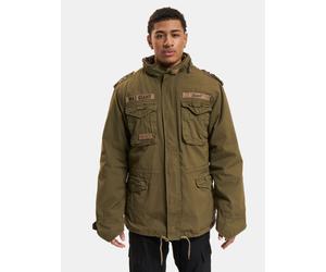 funktionale Brandit Herren Jacke Reißverschluss Kapuze mit Baumwolle Khaki 3XL